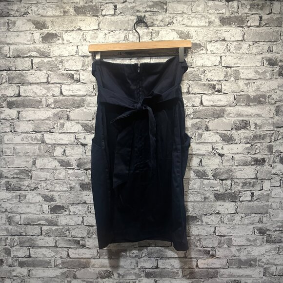 EUC City Triangles Navy Blue Mini Dress w/Tie Size 3 - Picture 8 of 14